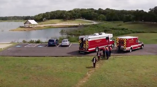 Flower Mound Fire Department helps make lake safety PSA