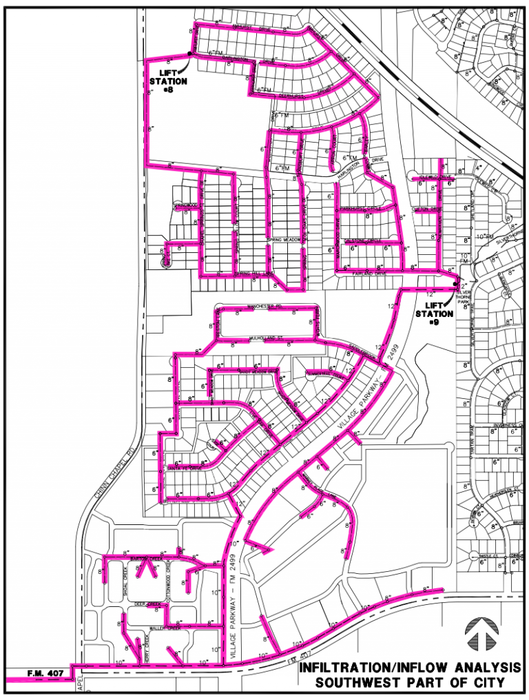 Highland Village to smoke test sewer lines