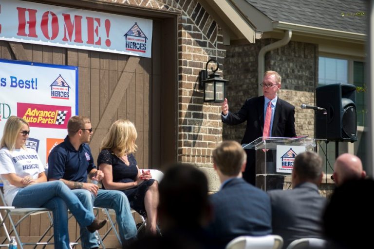 Army veteran, family receive mortgage-free home in Harvest