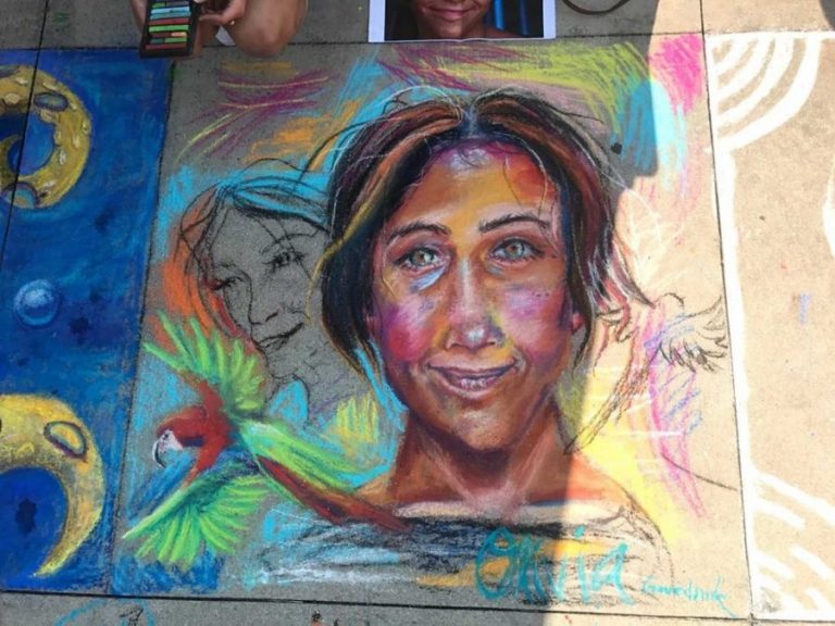 Liberty Christian School students win prizes at Denton Chalk Art Fest