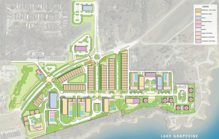 Flower Mound council gets first peek at Lakeside Village plans
