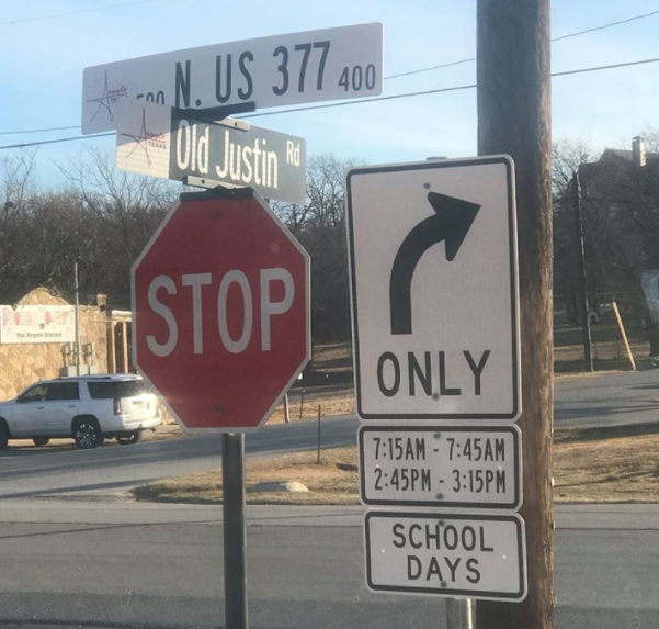 Argyle installs ‘right turn only’ sign during school dropoff/pickup times