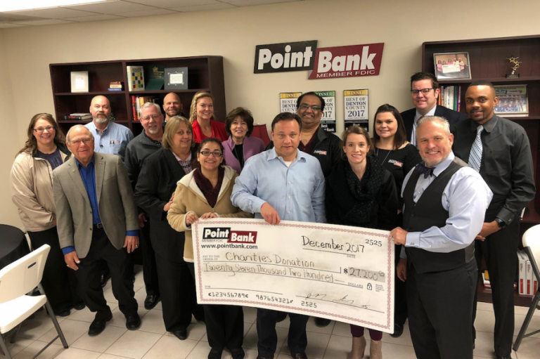 PointBank donates more than $27k to local charities