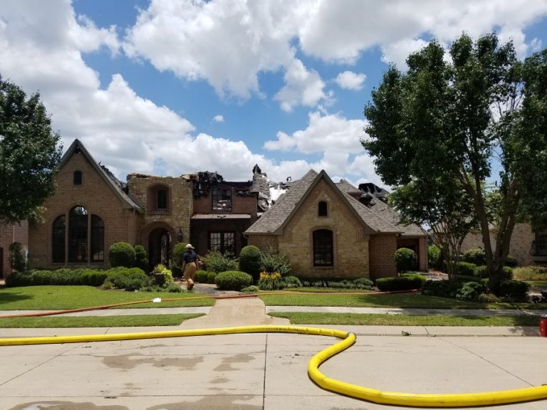 Multiple crews battle Highland Village house fire; no injuries