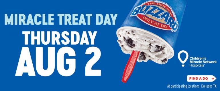 Thursday is #MiracleTreatDay at Dairy Queen