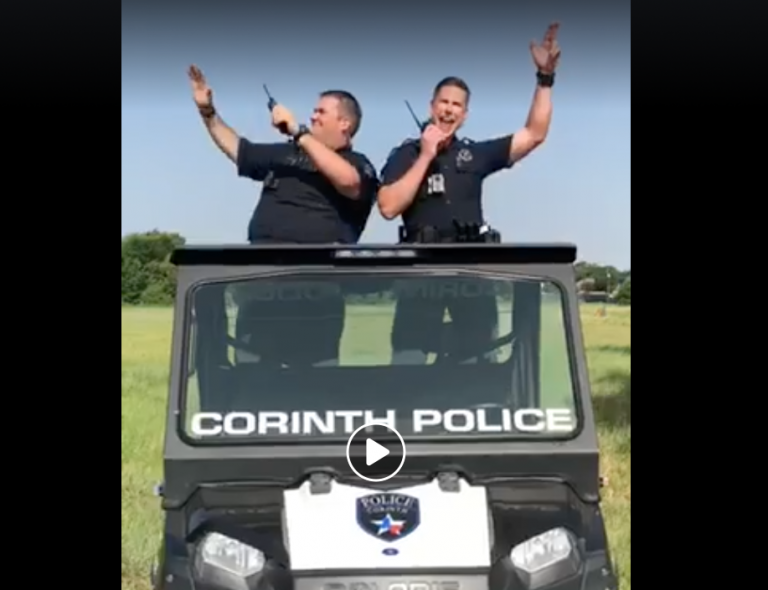 Corinth police lip-sync challenge video goes viral