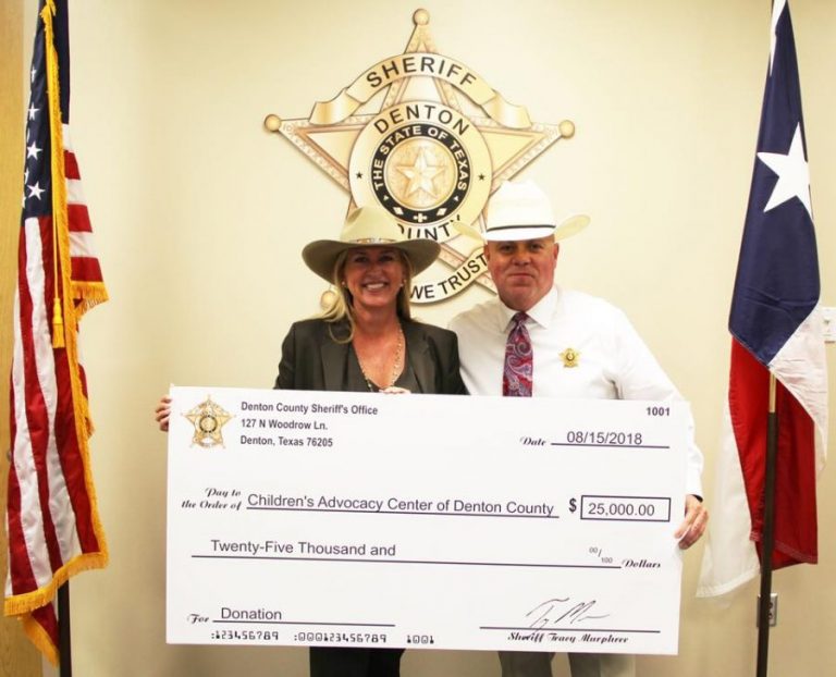 Sheriff presents $25k donation to Children’s Advocacy Center