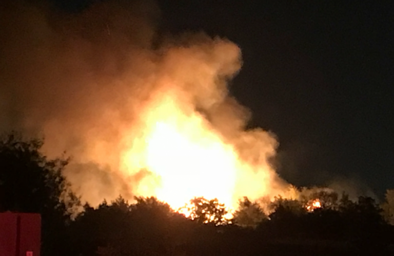 Update: Firefighters douse 13-acre grass fire near Lakeside