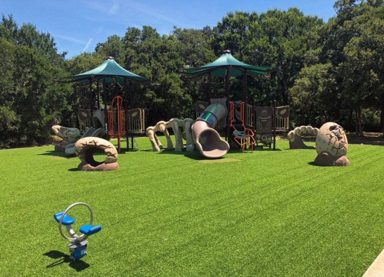 Dino-themed upgrades completed at Flower Mound park