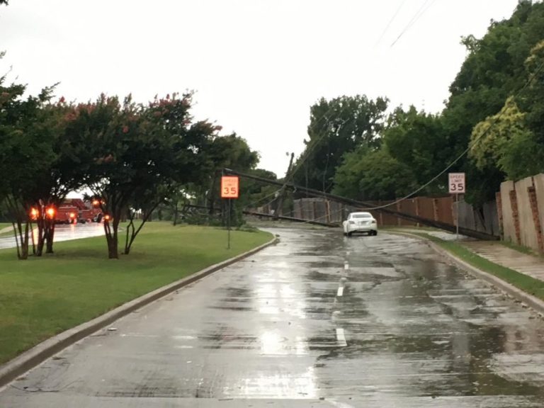Storm causes wind damage
