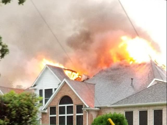 2-alarm house fire in Flower Mound may have been caused by lightning