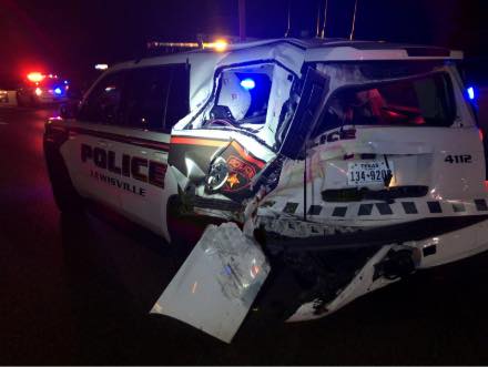 Another DWI suspect crashes into Lewisville police SUV