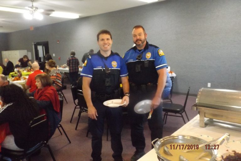 First responders join local church for Thanksgiving dinner