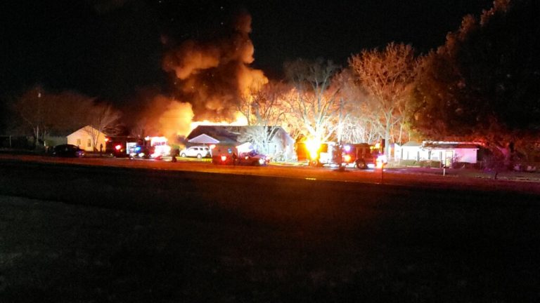 Local firefighters respond to two structure fires Wednesday night