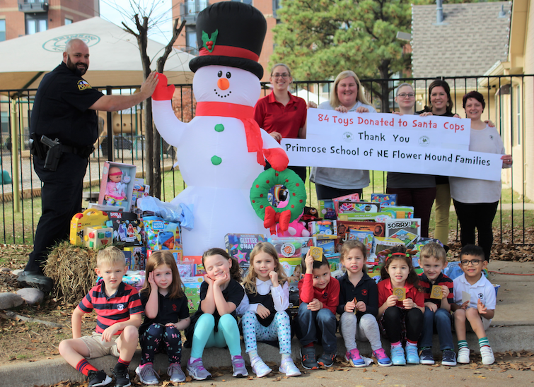 Local preschool donates toys to Santa Cops drive