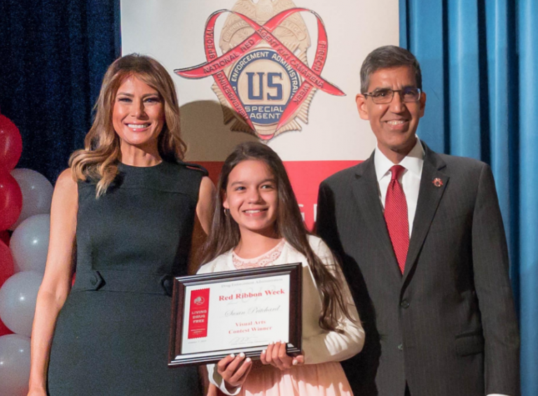 Local siblings win national awards, meet First Lady