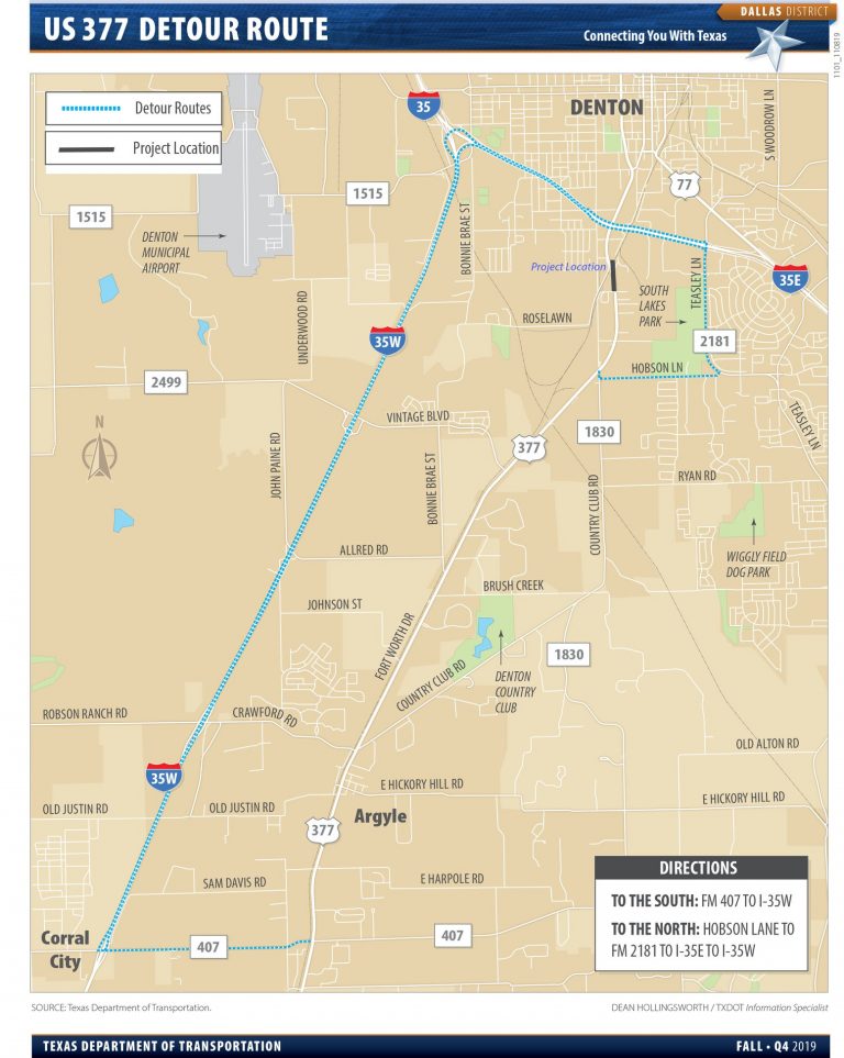 Section of Hwy 377 to be closed nightly