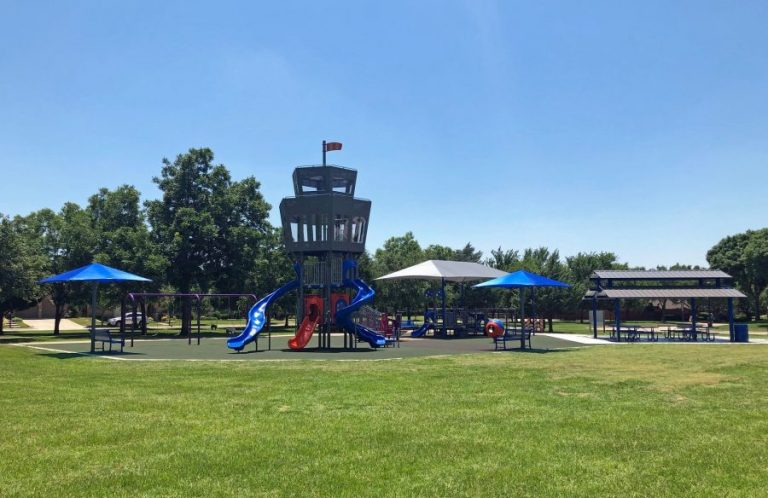 Flower Mound playground upgraded with aviation theme
