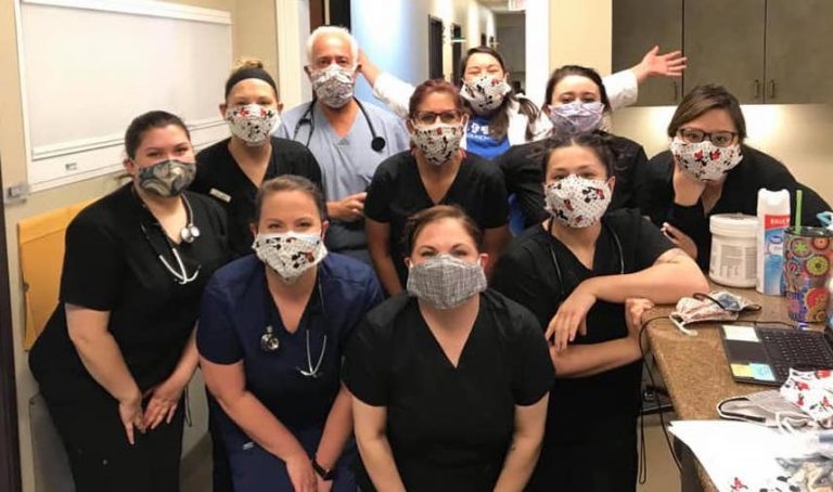 A Harvest of masks: Community sews for frontline workers