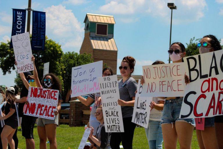 Flower Mound residents come together to rally for black lives