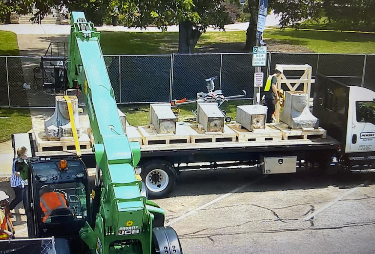 The Denton Confederate Memorial has been removed