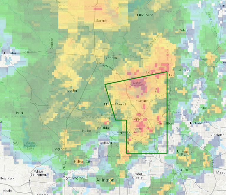 Flood advisory issued for parts of Flower Mound, Highland Village