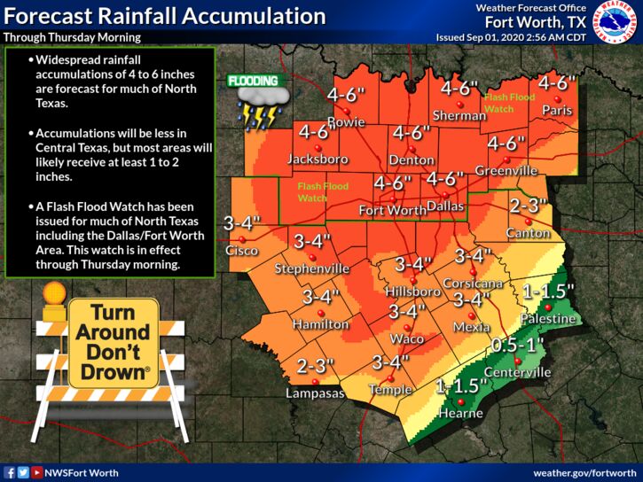 Flash Flood Watch In Effect As Storms