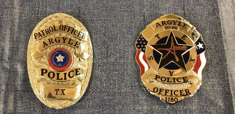 Argyle PD gets new, unique badges