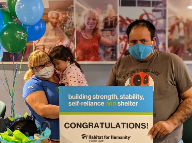 Denton family chosen for Habitat’s 104th home