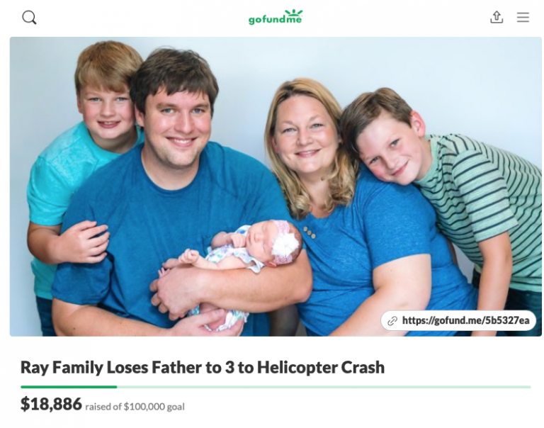 Fundraiser set up for local family after man dies in chopper crash