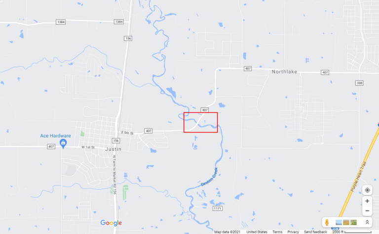 FM 407 to be reduced to one lane at Denton Creek