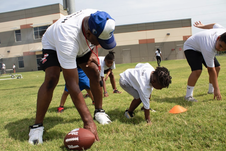 iSchool of Lewisville hosts free football camp