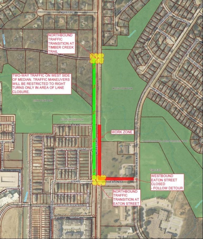 Portion of Morriss Road restricted due to water line replacement