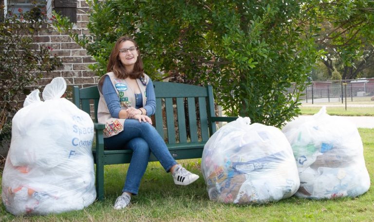 Girl Scout’s award project focuses on recycling