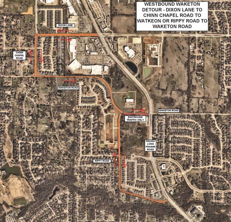 Flower Mound planning traffic switch along Waketon Road