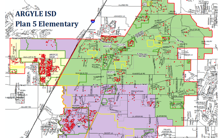 Argyle ISD chooses elementary rezoning map