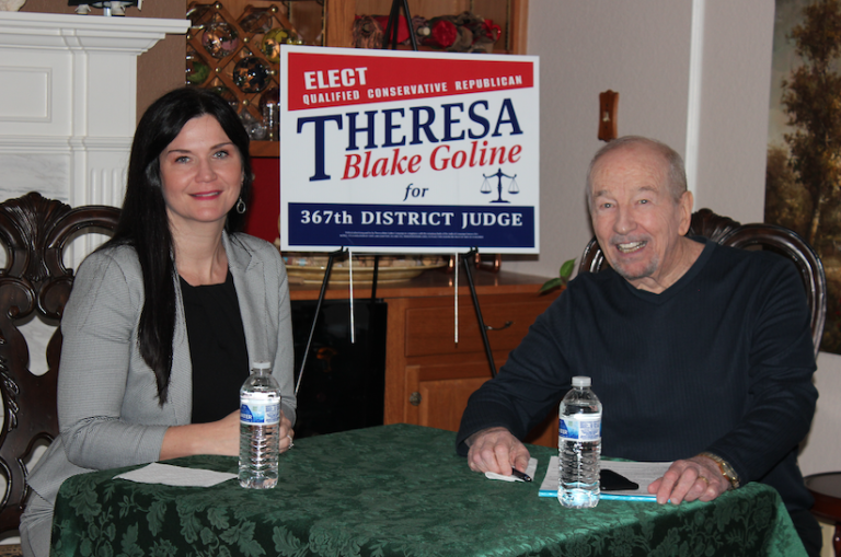 Weir: Theresa Blake Goline running for 367th District Judge