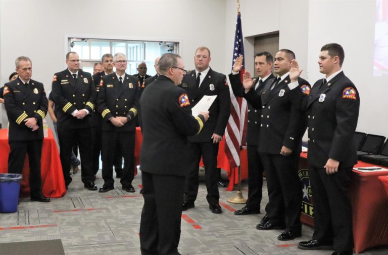 Flower Mound Fire Department holds ceremony for promotions, new hires
