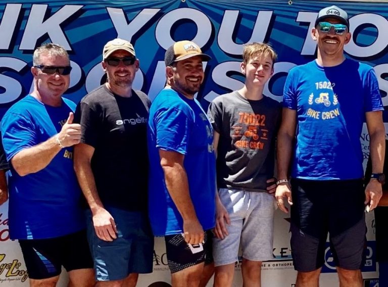 Flower Mound crew pedals to victory at charity bike race