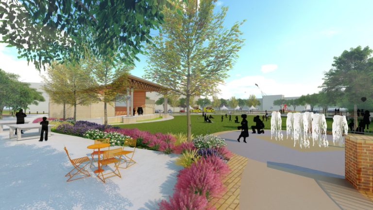 Corinth breaks ground on Commons at Agora Park