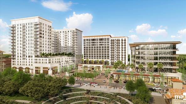 Construction begins on luxury apartment tower in Lakeside Village