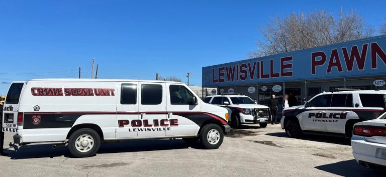 One suspect in custody for Lewisville pawn shop murder