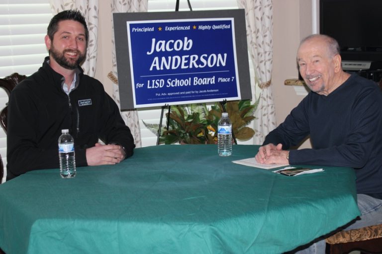 Jacob Anderson running for Place 7 on LISD Board