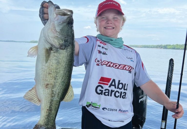 Young angler reels in big catches