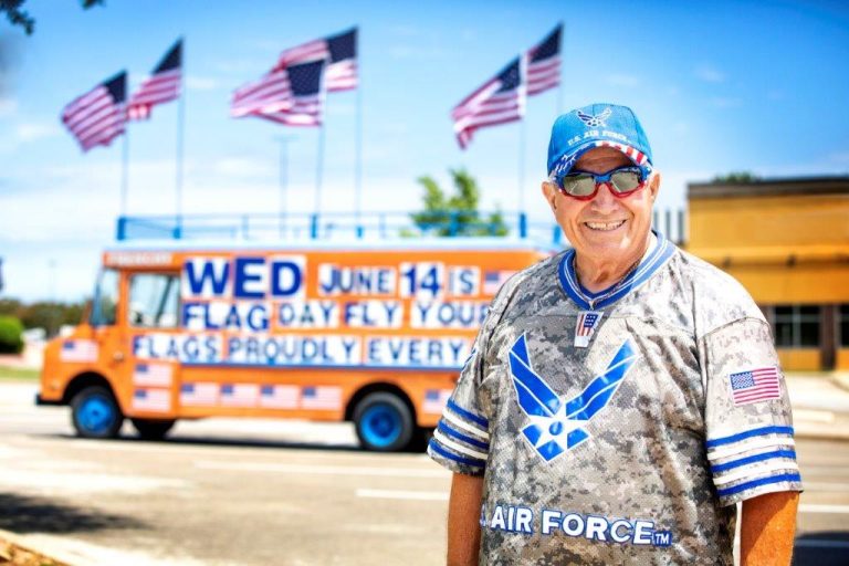 A Sea of Stars and Stripes: Denton man’s passion for patriotism on display