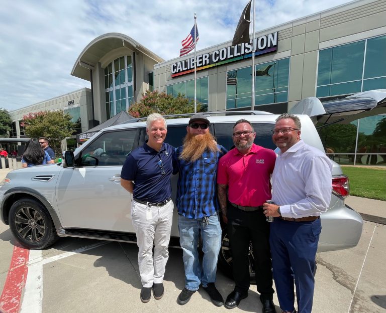 Lewisville auto shop, USAA donate vehicle to veteran, wife