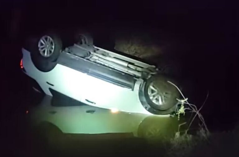 Police save woman trapped in overturned vehicle in south Denton
