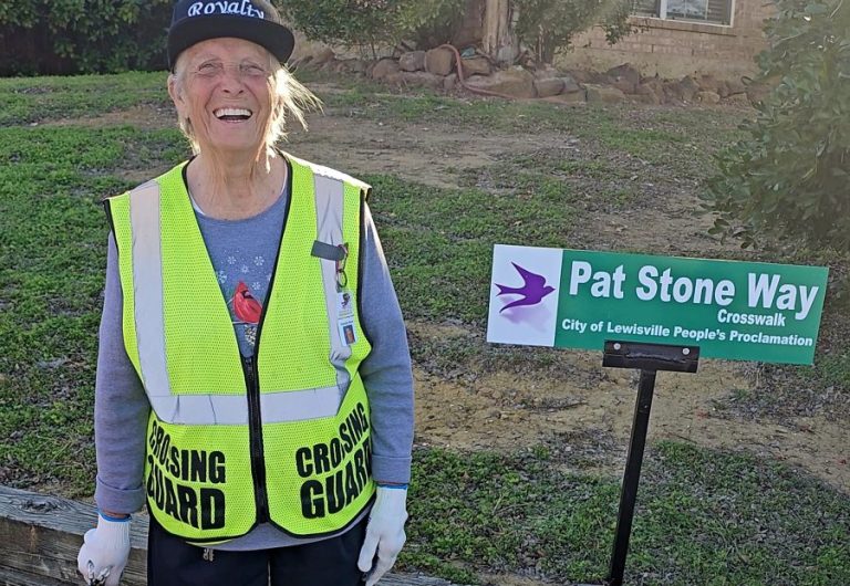 Lewisville crosswalk named after beloved crossing guard