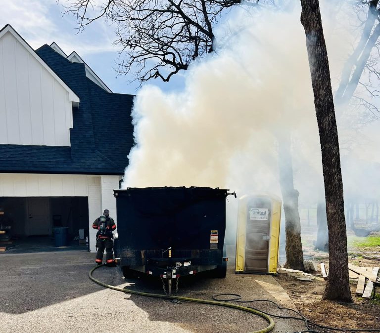 Firefighters put out Bartonville dumpster fire before it spread to home