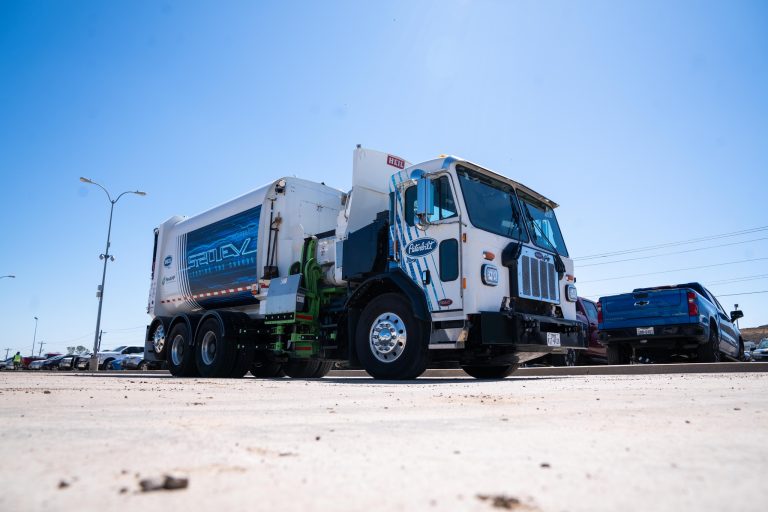 Denton trying a new electric garbage truck